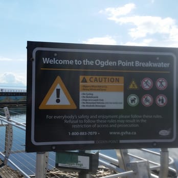 Ogden Point Breakwater - Sign at entrance - Local Flavor Near Me - Victoria, British Columbia Ogden Point Breakwater - Sign at entrance - Local Flavor Near Me - Victoria, British Columbia