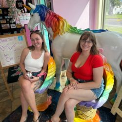 Watermelon Gumballs - The unicorn and ice cream stools
