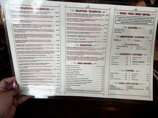 Menu photo 1 El Chalan Restaurant Miami, FL