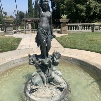 Kimberly Crest House and Gardens  - Fun story, one of the Kimberly daughters felt that this statue was inappropriate and wouldn't leave the house until it was draped! - Museums Near Me - Redlands, California