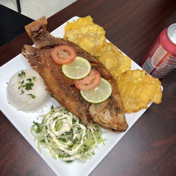 Parrilla Colombiana - a plate of fried fish and chips - Colombian Near Me - Houston, Texas Parrilla Colombiana - a plate of fried fish and chips - Colombian Near Me - Houston, Texas