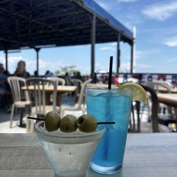 Dirty martini & seasonal cocktail
