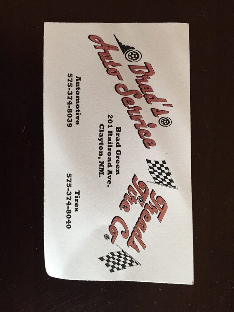 BRAD’S AUTO SERVICE Updated July 2024 201 N Railroad Ave, Clayton