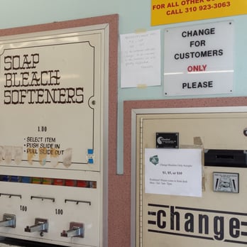 Rosebud Laundry & Cleaners - Change machine takes ones, fives, and tens - Laundry Services Near Me - Venice, California Rosebud Laundry & Cleaners - Change machine takes ones, fives, and tens - Laundry Services Near Me - Venice, California