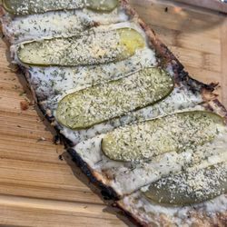 CharBenay's Wine on the River - Pickle flatbread