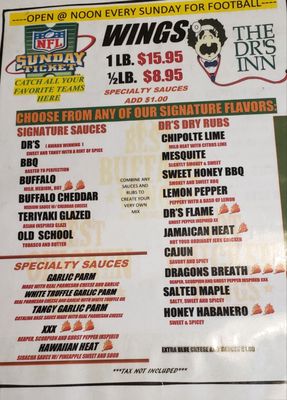 Menu photo 2 Dr's Inn Rochester, NY