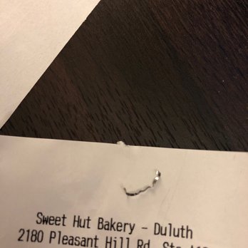Sweet Hut Bakery & Cafe - Found this piece of metal in my boba - Bakeries Near Me - Duluth, Georgia Sweet Hut Bakery & Cafe - Found this piece of metal in my boba - Bakeries Near Me - Duluth, Georgia