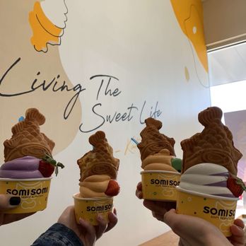 Somisomi - Ube soft serve, Thai tea soft serve, milk and ube swirl soft serve - Ice Cream & Frozen Yogurt Near Me - Sugar Land, Texas Somisomi - Ube soft serve, Thai tea soft serve, milk and ube swirl soft serve - Ice Cream & Frozen Yogurt Near Me - Sugar Land, Texas