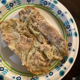 The salmon cheesesteak sandwich was not good