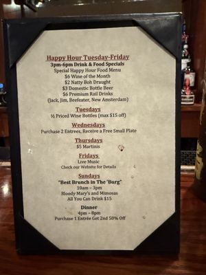 Menu photo 1 The County Cork Wine Pub Eldersburg, MD