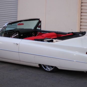 Acme Auto Interiors - 1963 Cadillac Full interior incl, red leather,  red carpet and made new door panels and door cards  sent all the chrome out to be redone - Auto Customization Near Me - Pleasanton, California