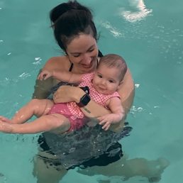 First swim class is all smiles First swim class is all smiles