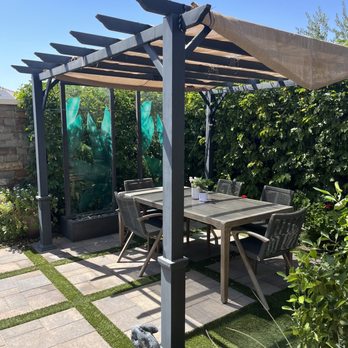 Salvador Hernandez - Perfect shade installation for outdoor patio set. - Handyman Near Me Salvador Hernandez - Perfect shade installation for outdoor patio set. - Handyman Near Me