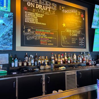 Lucky Strike Wrigleyville - a bar with a chalkboard menu - Bowling Near Me - Chicago, Illinois Lucky Strike Wrigleyville - a bar with a chalkboard menu - Bowling Near Me - Chicago, Illinois