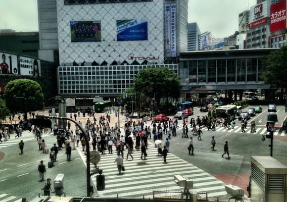 Shibuya Scramble Crossing by null