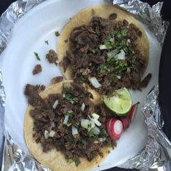 Tacos Jalisco - 2 beef tacos. Authentic style with cilantro, onion, and lime.