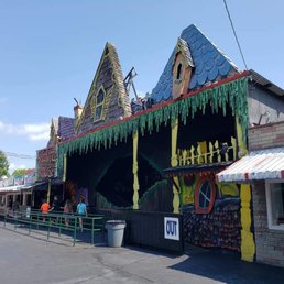 Haunt house roller coaster