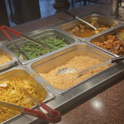 New China Buffet - The trays from buffet
