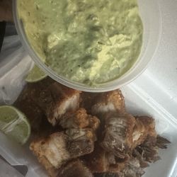Mayas Rotisserie Chicken And Meats - Chicharrone and Guacamole
