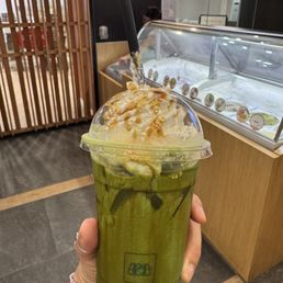 Matcha with black honey Matcha with black honey