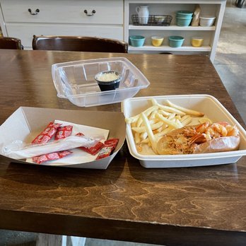 Jack's Lobster Shack - Lobster roll with fries (yes this is a Connecticut roll). - Seafood Near Me - Springfield, Massachusetts