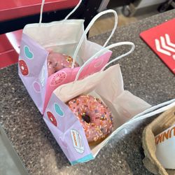 Dunkin' - Free donut day today on June 6th presented in these cute little come get 'em