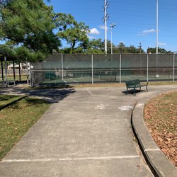 Tennis courts and jogging path