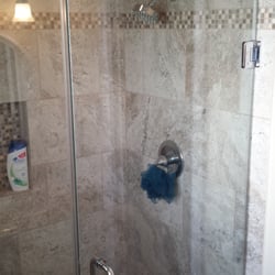 Reliant Glass & Mirrors - Frameless shower enclosure install....very pleased!