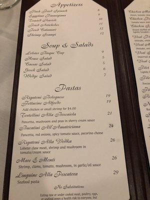 Menu photo 5 Roberto's Trattoria & Chophouse Saint Louis, MO