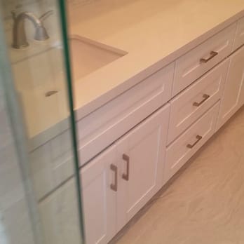 Monarch Kitchen & Bath - White shaker cabinets, quartz countertop - General Contractors Near Me