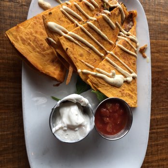 HopCat - Quesadilla Chipotle lime chicken with chipotle black bean salsa Yummy - Beer Bar Near Me - Kalamazoo, Michigan HopCat - Quesadilla Chipotle lime chicken with chipotle black bean salsa Yummy - Beer Bar Near Me - Kalamazoo, Michigan