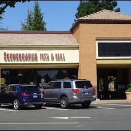 I've arrived at Scoreboards Pizza and Grill to enjoy a "Classic Burger," and take home a "Turkey Burger,"