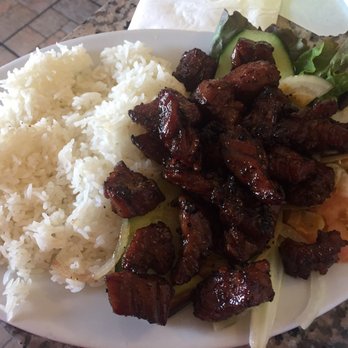 Huong Tra - Cubed Beef rice plate - Vietnamese Near Me - Richmond, California
