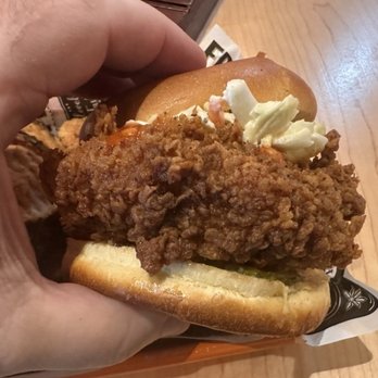 Cluckers - Close up of Spicy Clucker - Chicken Shop Near Me - Reno, Nevada