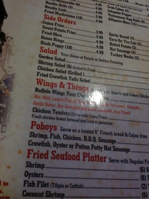 Menu photo 5 Hank's Crawfish Houston, TX