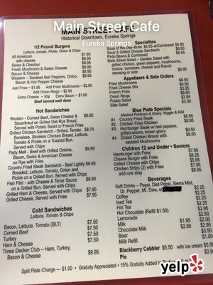 Menu photo 4 Main Street Cafe Eureka Springs Eureka Springs, AR Menu photo 4 Main Street Cafe Eureka Springs Eureka Springs, AR