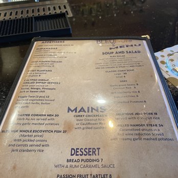 Bleu Nuk BK - Menu - Caribbean Near Me - Brooklyn, New York