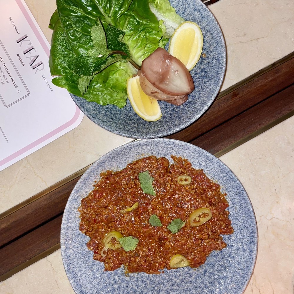 K'Far - Palestinian Lamb Tartare - Breakfast & Brunch Near Me - Brooklyn, New York K'Far - Palestinian Lamb Tartare - Breakfast & Brunch Near Me - Brooklyn, New York