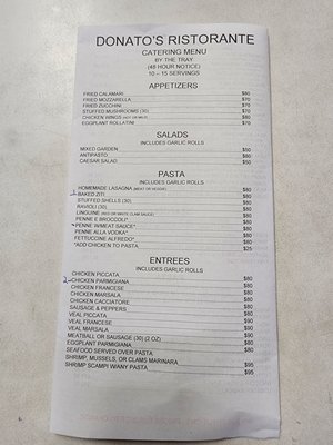 Menu photo 1 Donato's Ristorante Davie, FL Menu photo 1 Donato's Ristorante Davie, FL