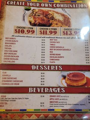 Menu photo 2 Los Ponchos Mexican Grill Lake Charles, LA