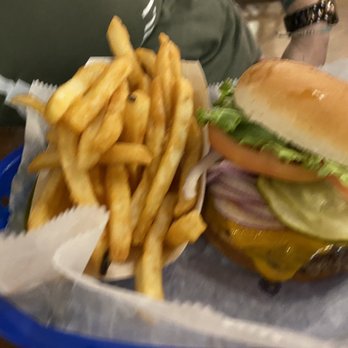 Mars Cheese Castle - Blurry cheeseburger - Bakeries Near Me - Kenosha, Wisconsin