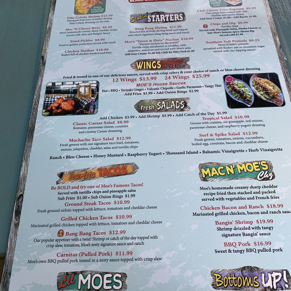 Moe Moons - New American Near Me - Myrtle Beach, South Carolina