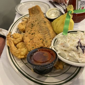 Rips On the Lake - Trout with shrimp - Seafood Near Me - Mandeville, Louisiana Rips On the Lake - Trout with shrimp - Seafood Near Me - Mandeville, Louisiana