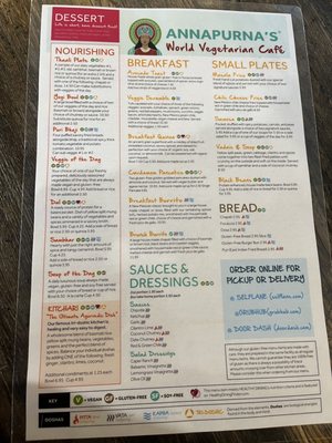 Menu photo 2 Annapurna's World Vegetarian Cafe Albuquerque, NM Menu photo 2 Annapurna's World Vegetarian Cafe Albuquerque, NM