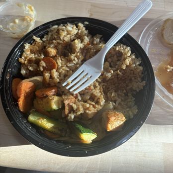 Habachihana Grill - Chicken with fried rice ! - Steakhouses Near Me - Bellflower, California
