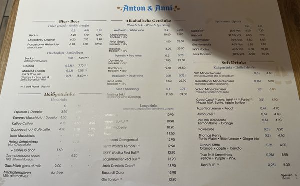 Menu photo 2 Anton & Anni Frankfurt, HE