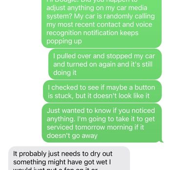 Dougie's Fresh Detail - My initial texts to him about the issue - Car Wash Near Me - Vista, California Dougie's Fresh Detail - My initial texts to him about the issue - Car Wash Near Me - Vista, California