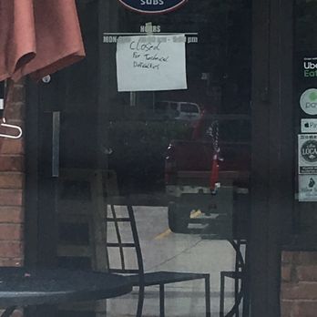 Jersey Mike's Subs - "Closed for technical difficulties" today meant "we are out of bread and meatballs". (A sandwich shop that regularly runs out of bread?) - Fast Food Near Me - Mountain Brook, Alabama