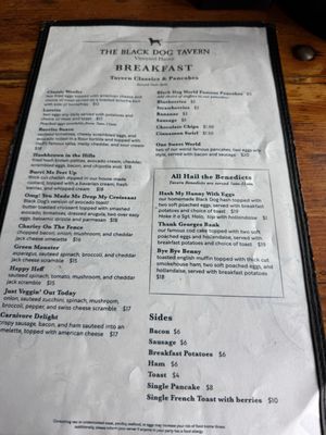 Menu photo 2 The Black Dog Tavern Vineyard Haven, MA Menu photo 2 The Black Dog Tavern Vineyard Haven, MA