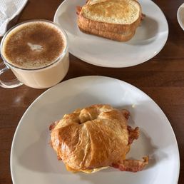 Breakfast sandwiches and pecan pumpkin pie latte Breakfast sandwiches and pecan pumpkin pie latte